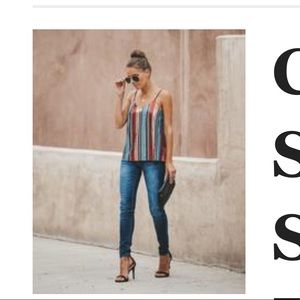 Adjustable Sequin Tank VICI